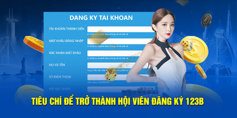 Hướng dẫn đăng ký tài khoản 123B