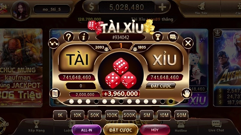 Luật chơi tài xỉu cơ bản